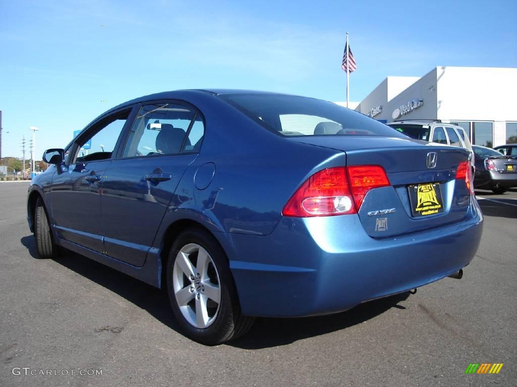 2006 Civic EX Sedan - Atomic Blue Metallic / Gray photo #3