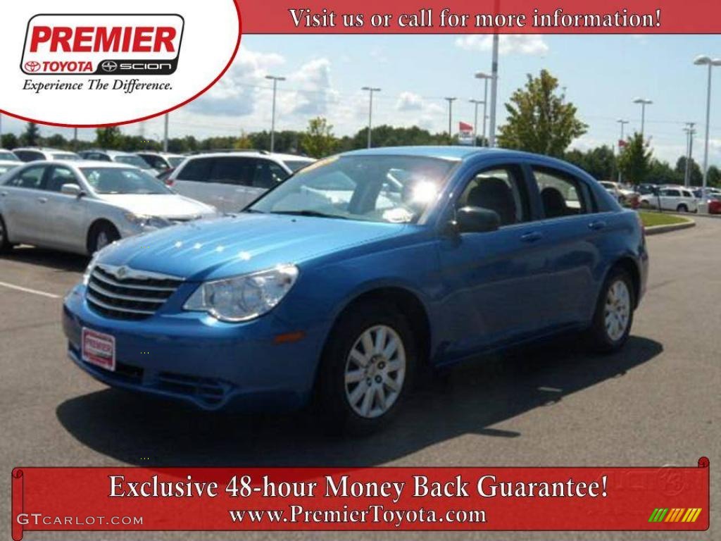 2008 Sebring LX Sedan - Marathon Blue Pearl / Dark Khaki/Light Graystone photo #1