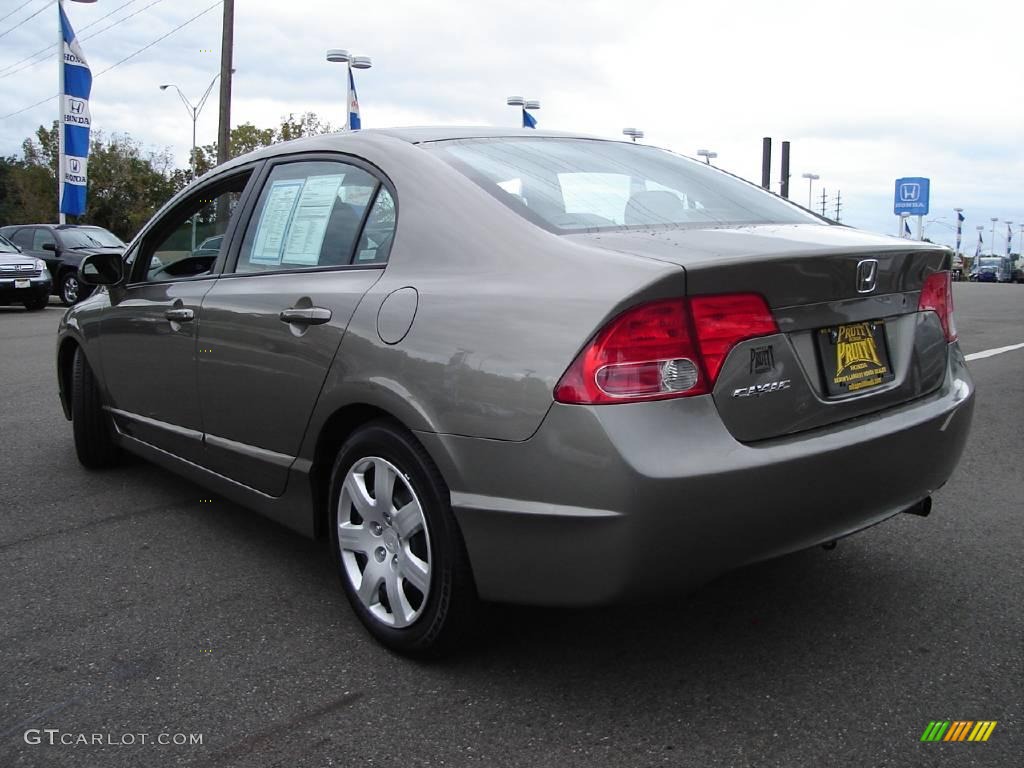 2006 Civic LX Sedan - Galaxy Gray Metallic / Gray photo #3