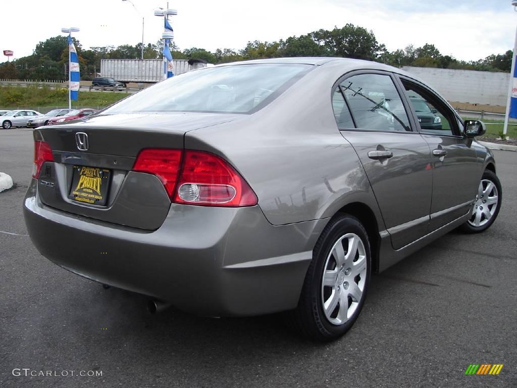 2006 Civic LX Sedan - Galaxy Gray Metallic / Gray photo #5