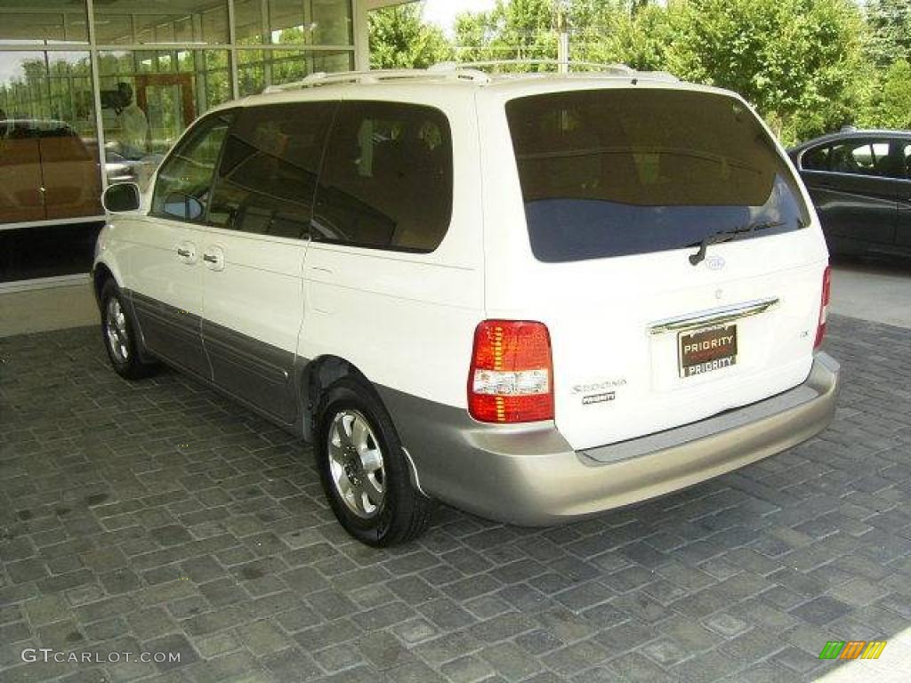 2003 Sedona EX - Clear White / Gray photo #2
