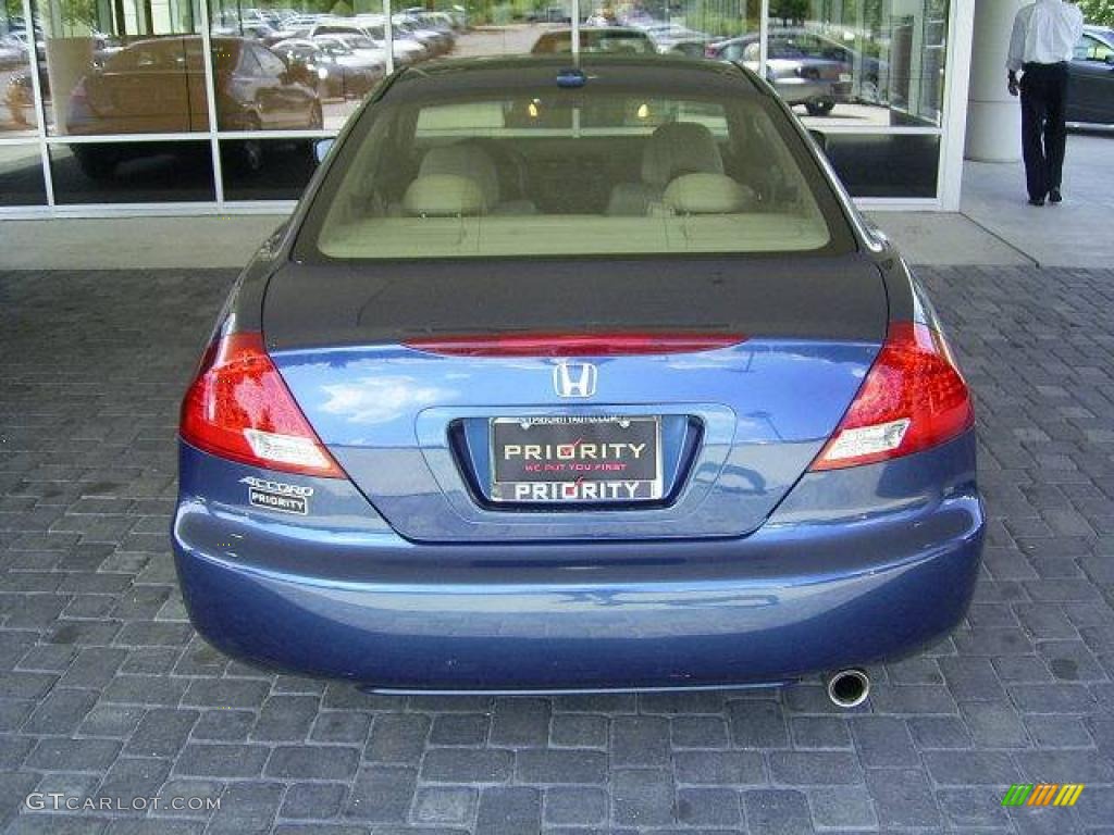 2006 Accord EX-L Coupe - Sapphire Blue Pearl / Ivory photo #3