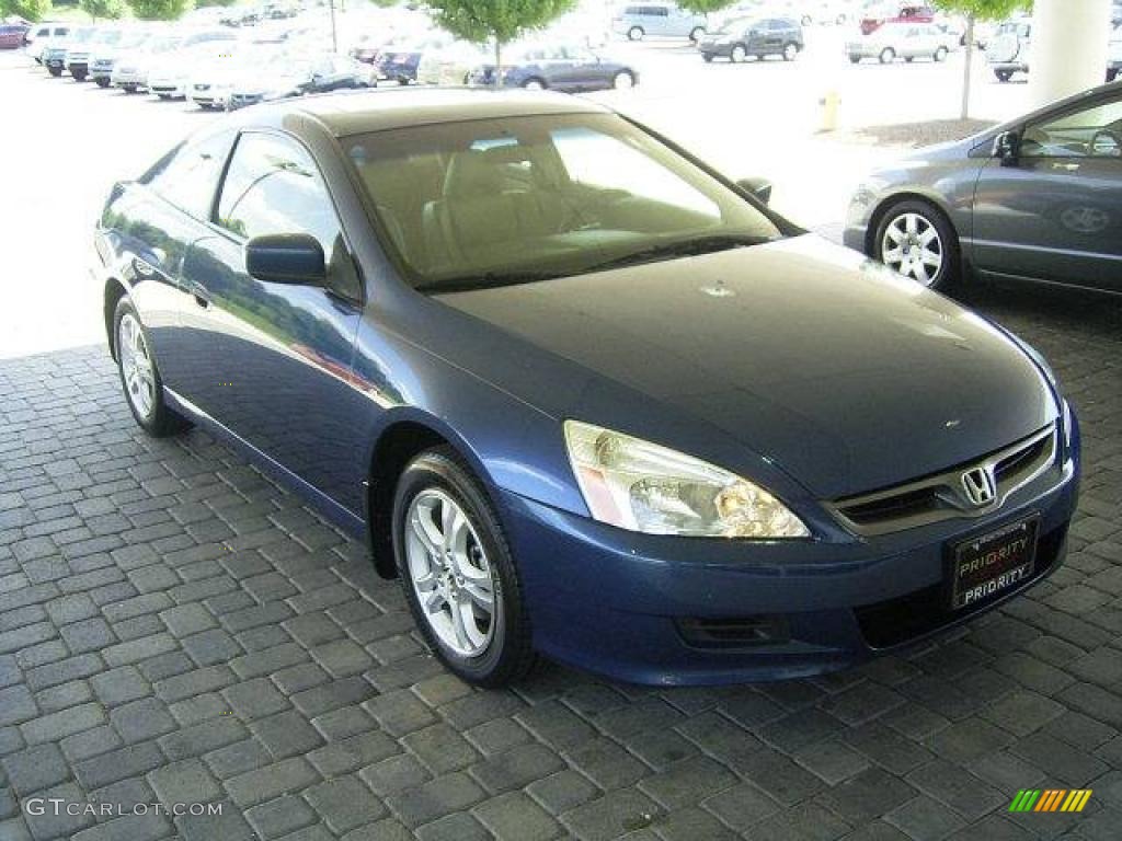 2006 Accord EX-L Coupe - Sapphire Blue Pearl / Ivory photo #5