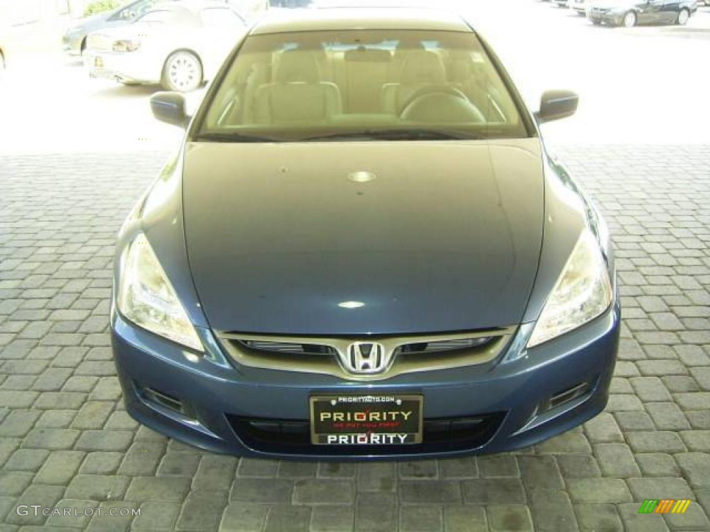 2006 Accord EX-L Coupe - Sapphire Blue Pearl / Ivory photo #6