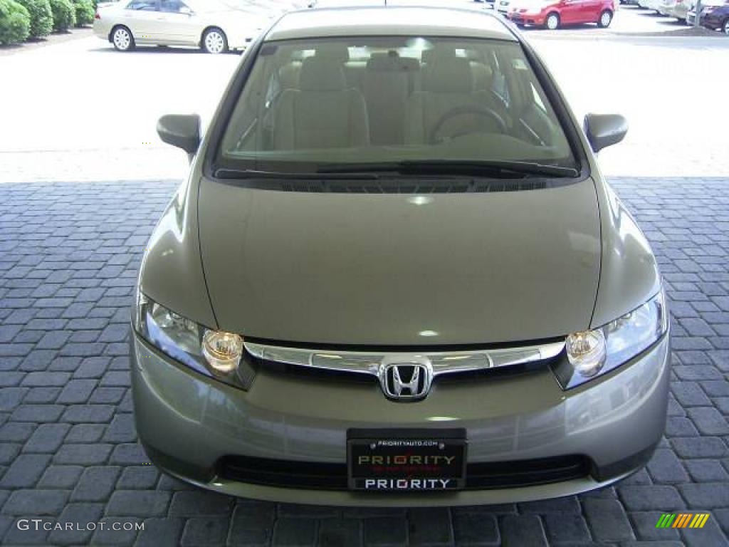 2007 Civic Hybrid Sedan - Galaxy Gray Metallic / Ivory photo #7