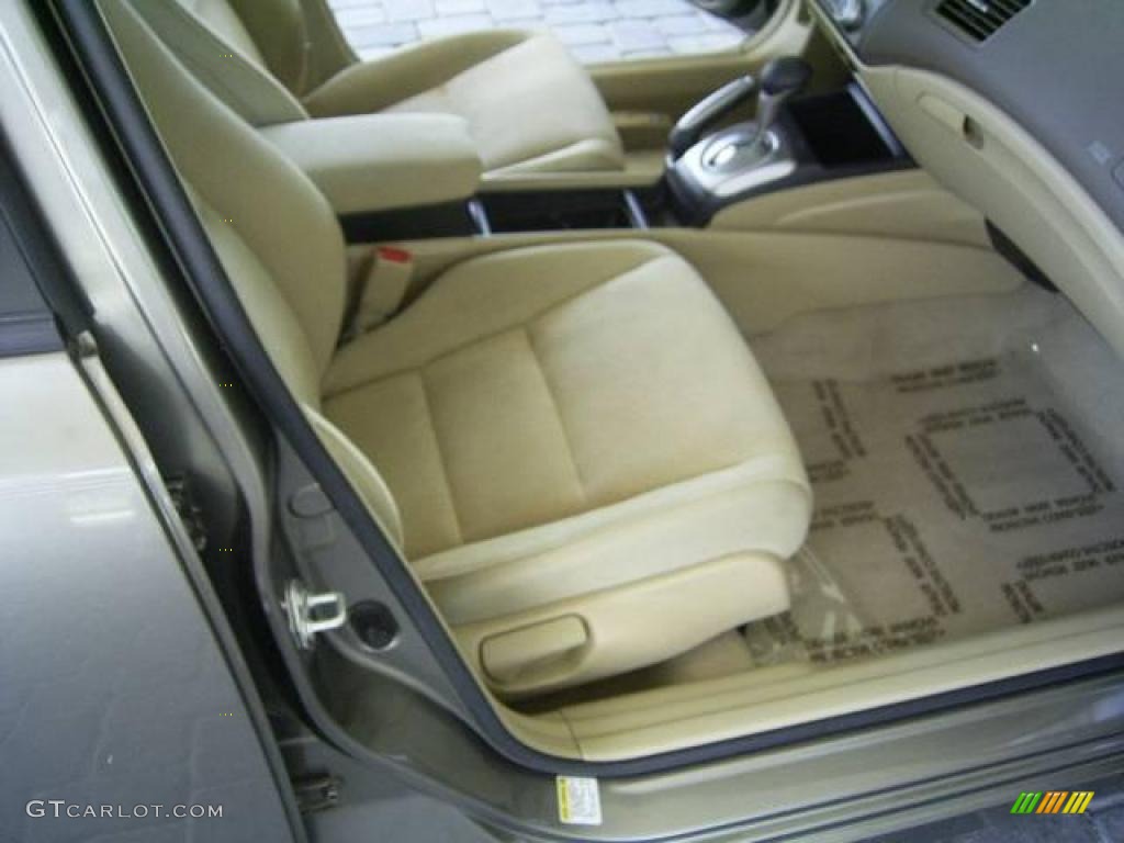 2007 Civic Hybrid Sedan - Galaxy Gray Metallic / Ivory photo #12
