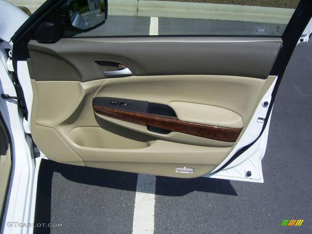 2008 Accord EX Sedan - Taffeta White / Ivory photo #12