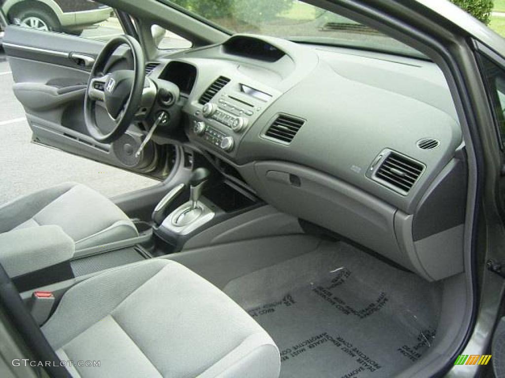 2008 Civic EX Sedan - Galaxy Gray Metallic / Gray photo #13