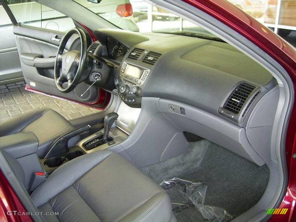 2006 Accord EX-L V6 Sedan - Redondo Red Pearl / Gray photo #15