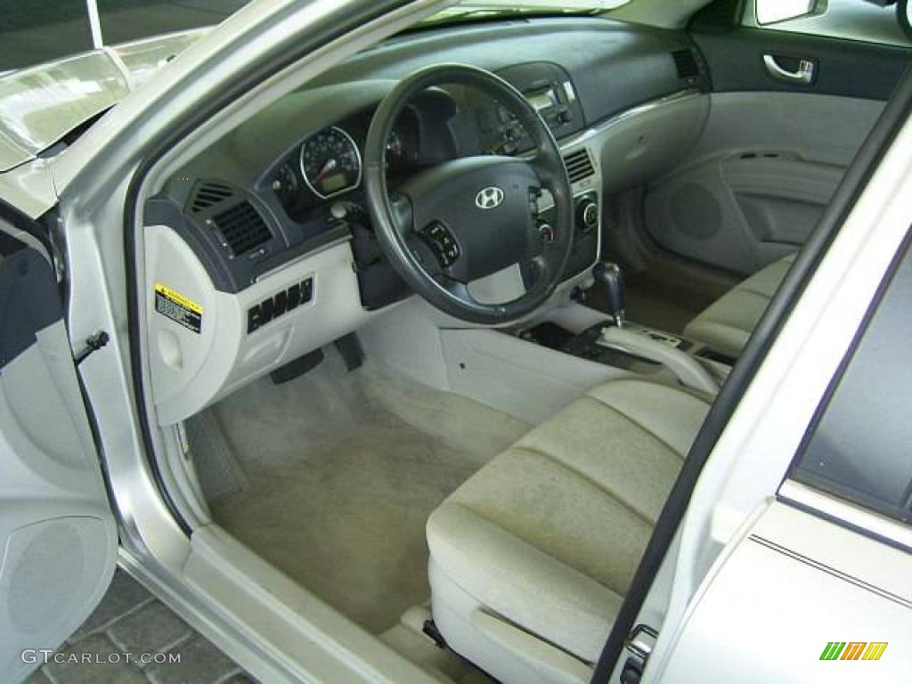 2007 Sonata SE V6 - Bright Silver / Gray photo #41
