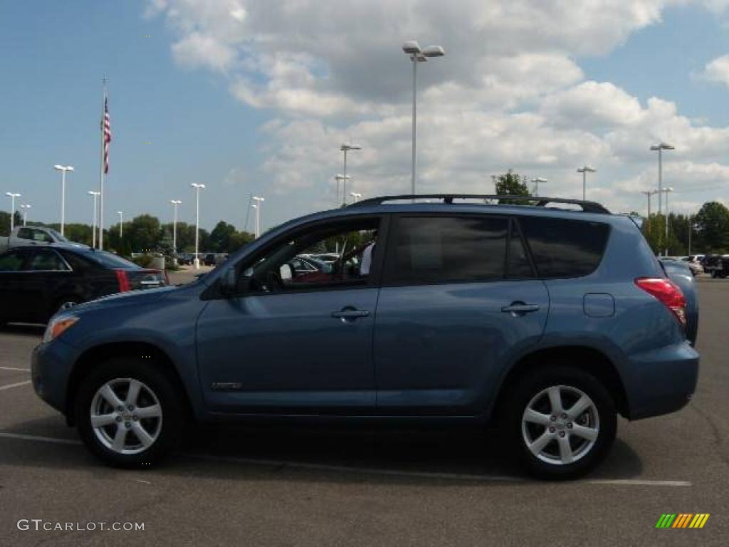 2007 RAV4 Limited 4WD - Pacific Blue Metallic / Taupe photo #2
