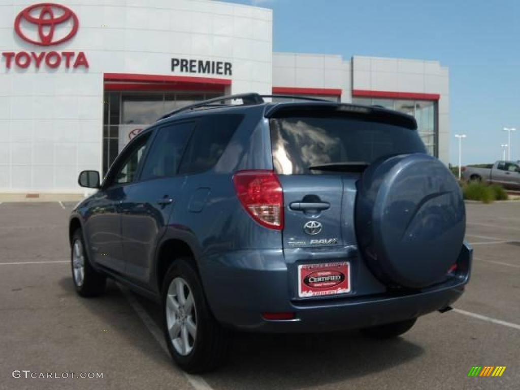 2007 RAV4 Limited 4WD - Pacific Blue Metallic / Taupe photo #3