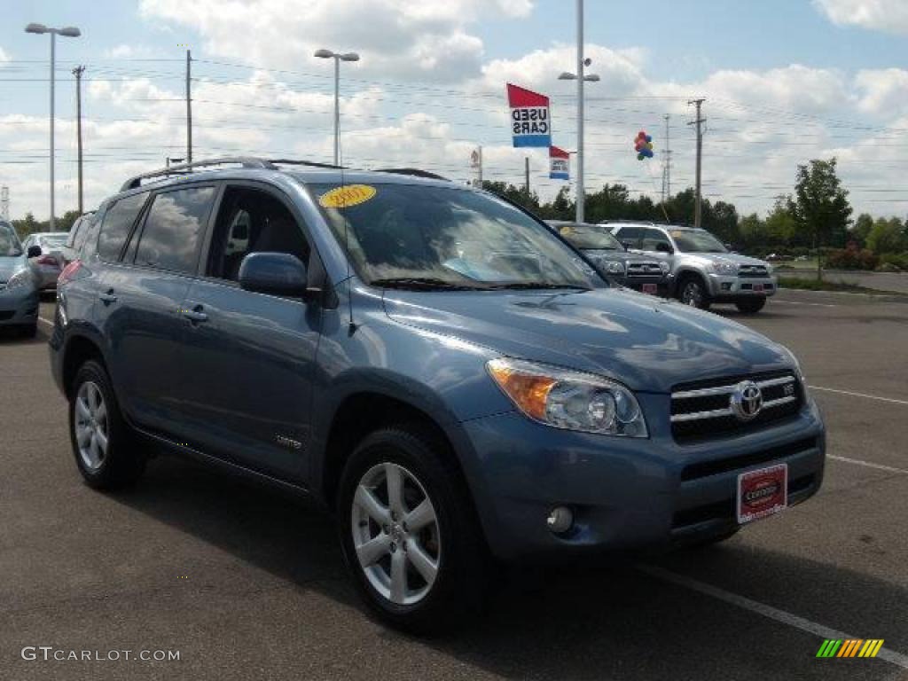 2007 RAV4 Limited 4WD - Pacific Blue Metallic / Taupe photo #7