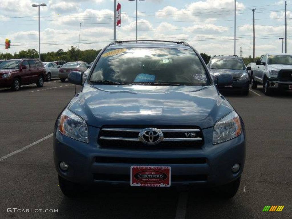 2007 RAV4 Limited 4WD - Pacific Blue Metallic / Taupe photo #8