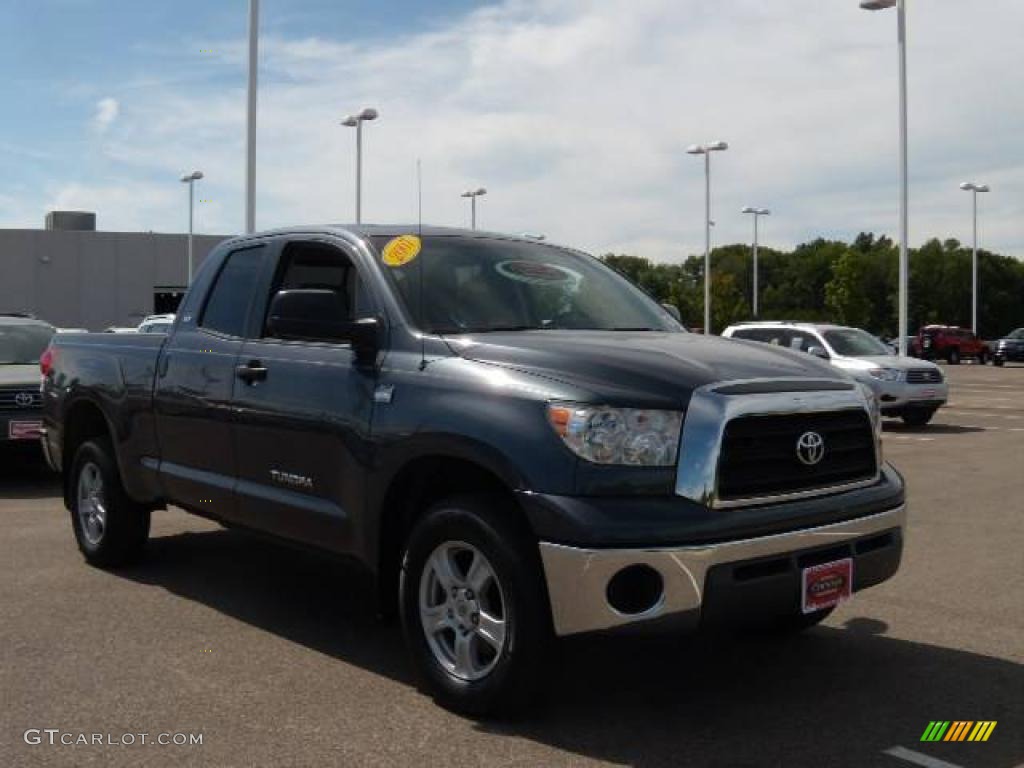 2007 Tundra SR5 Double Cab 4x4 - Slate Metallic / Graphite Gray photo #7