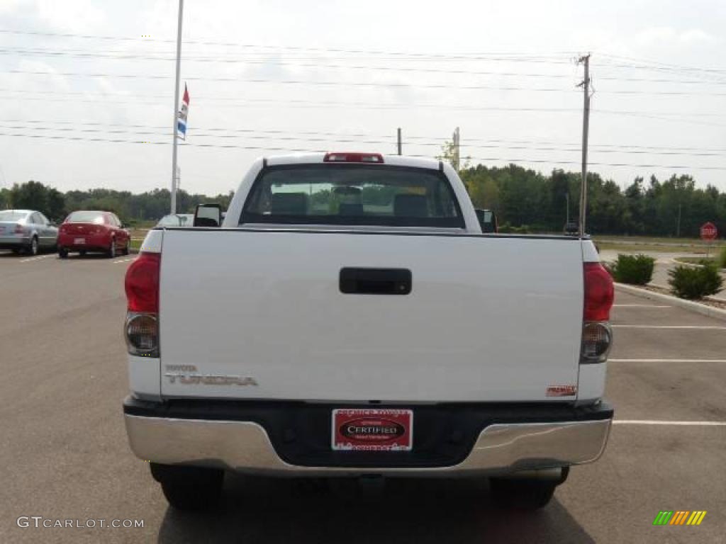 2008 Tundra Regular Cab - Super White / Graphite Gray photo #4