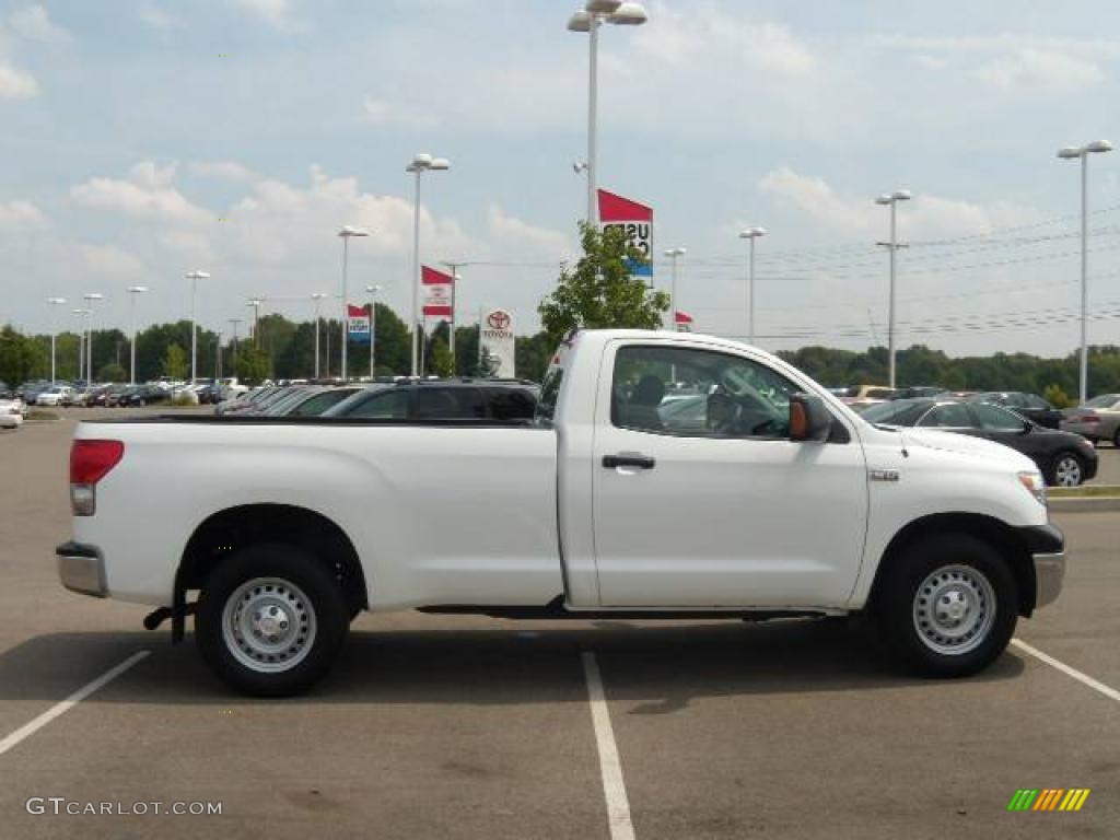 2008 Tundra Regular Cab - Super White / Graphite Gray photo #6