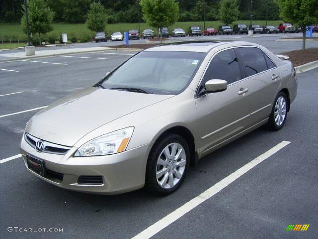 2006 Accord EX-L V6 Sedan - Desert Mist Metallic / Ivory photo #1