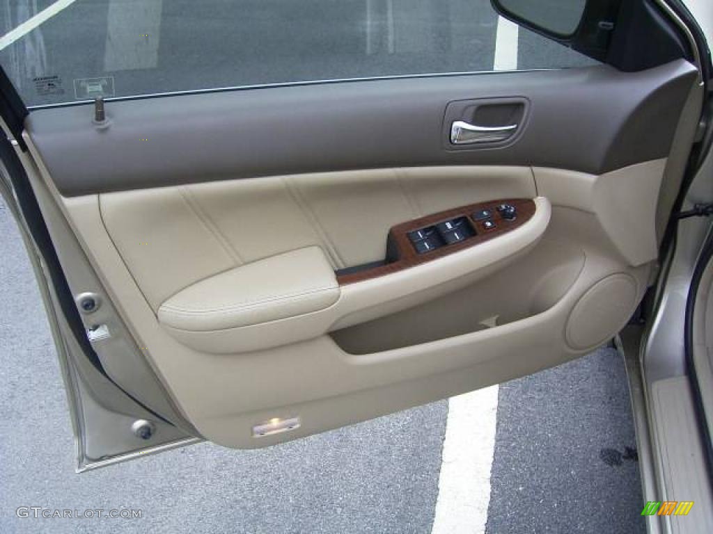 2006 Accord EX-L V6 Sedan - Desert Mist Metallic / Ivory photo #7