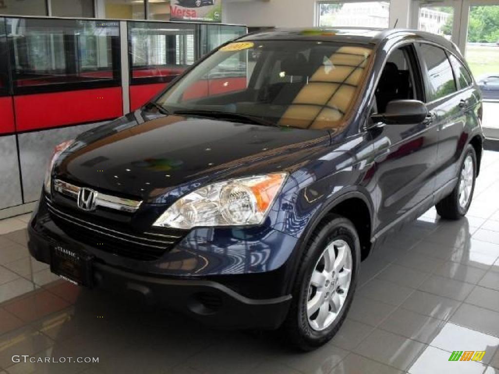 2007 CR-V EX 4WD - Royal Blue Pearl / Black photo #1