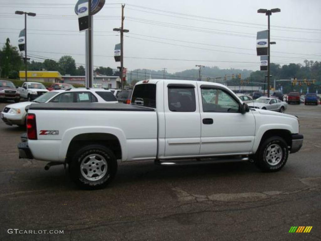 2004 Silverado 1500 Z71 Extended Cab 4x4 - Summit White / Dark Charcoal photo #5