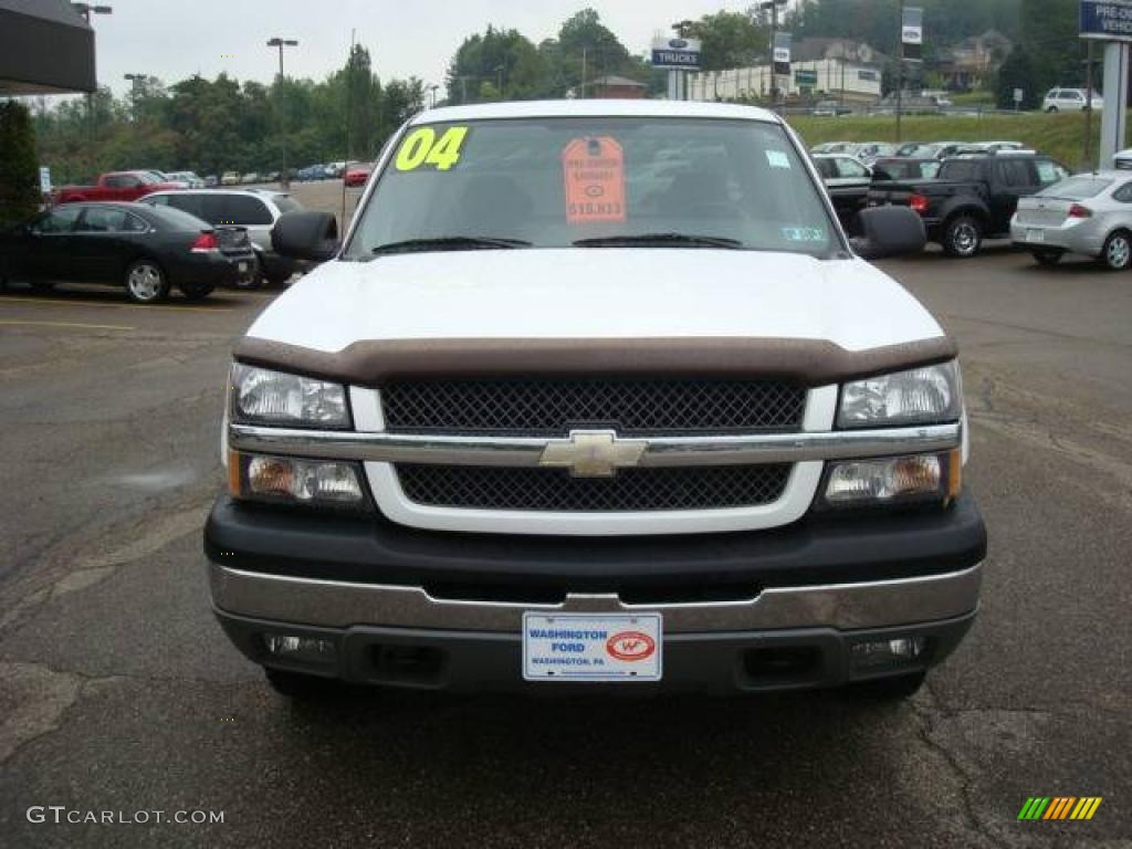 2004 Silverado 1500 Z71 Extended Cab 4x4 - Summit White / Dark Charcoal photo #7