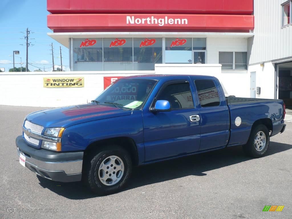 2004 Silverado 1500 LT Extended Cab - Arrival Blue Metallic / Dark Charcoal photo #1