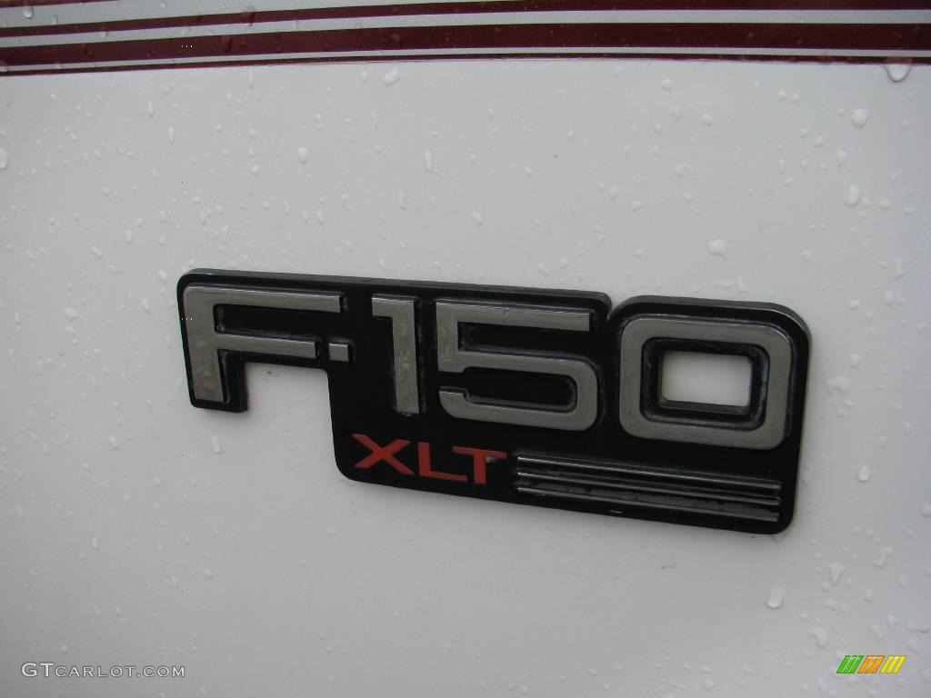 1993 F150 XLT Regular Cab 4x4 - Medium Cabernet / Red photo #11