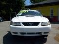 2000 Crystal White Ford Mustang V6 Convertible  photo #8