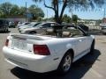 2000 Crystal White Ford Mustang V6 Convertible  photo #18