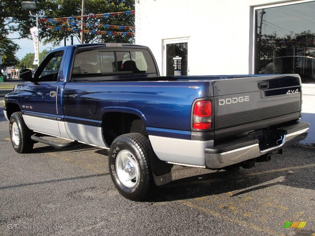 2001 Ram 1500 SLT Regular Cab 4x4 - Patriot Blue Pearl / Agate photo #4