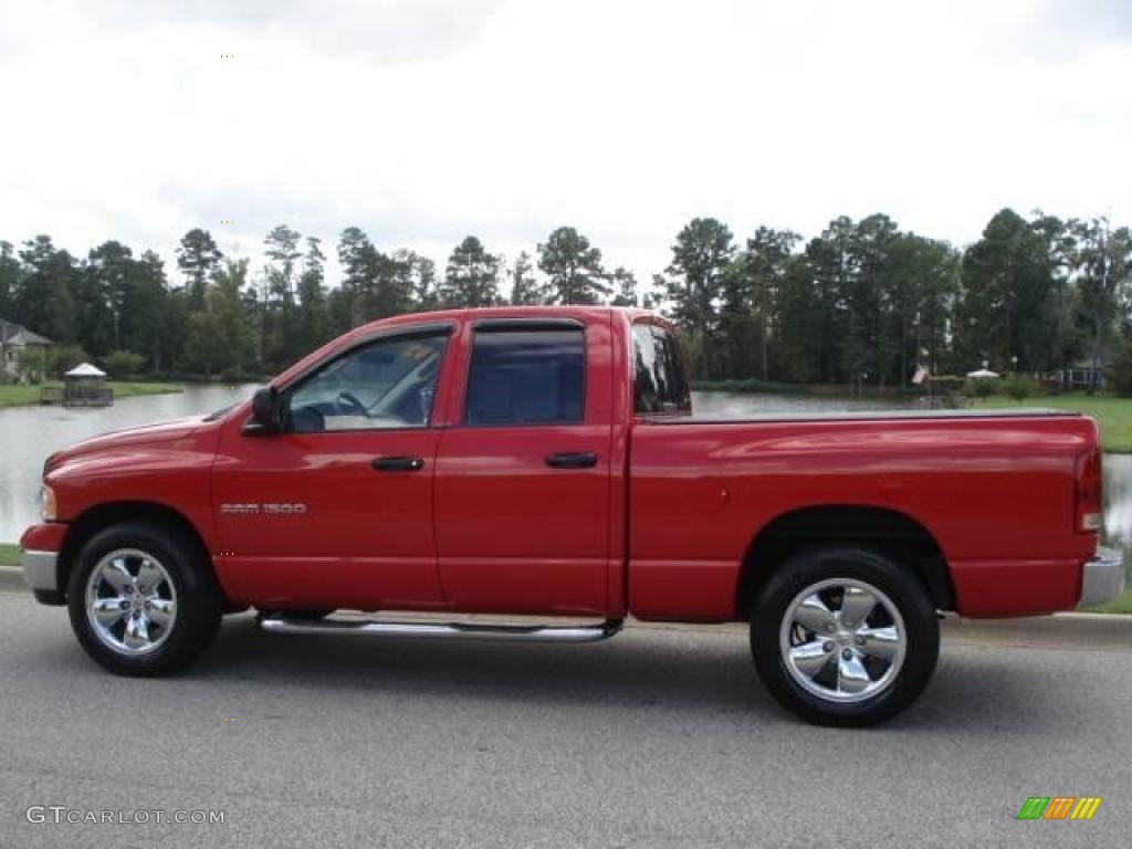 2005 Ram 1500 SLT Quad Cab - Flame Red / Dark Slate Gray photo #1