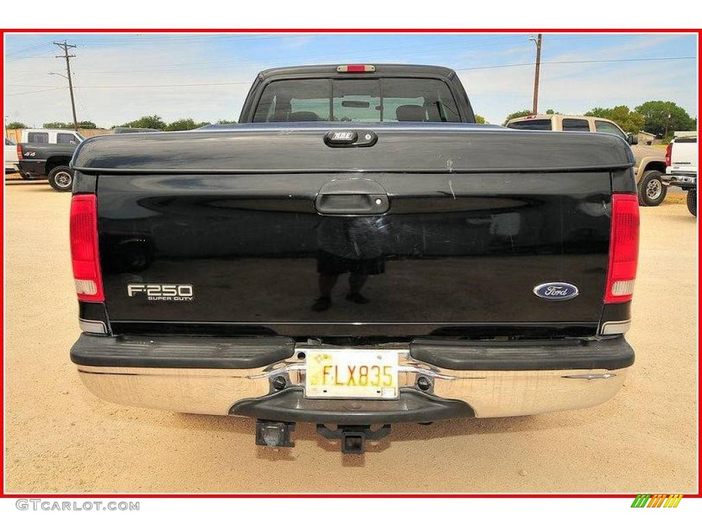 2003 F250 Super Duty FX4 SuperCab 4x4 - Black / Medium Flint Grey photo #5