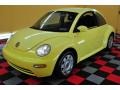 2001 Yellow Volkswagen New Beetle GL Coupe  photo #3