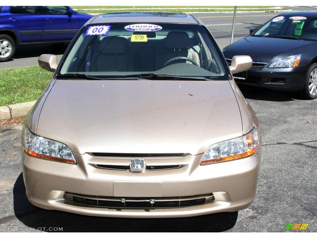 2000 Accord EX V6 Sedan - Naples Gold Metallic / Ivory photo #2