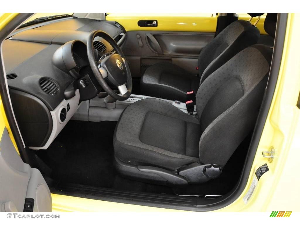 2001 New Beetle GL Coupe - Yellow / Black photo #12