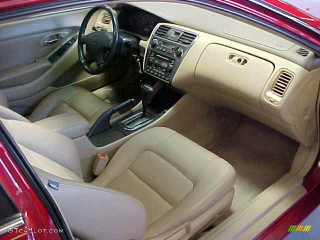 2001 Accord EX V6 Coupe - San Marino Red / Ivory photo #12