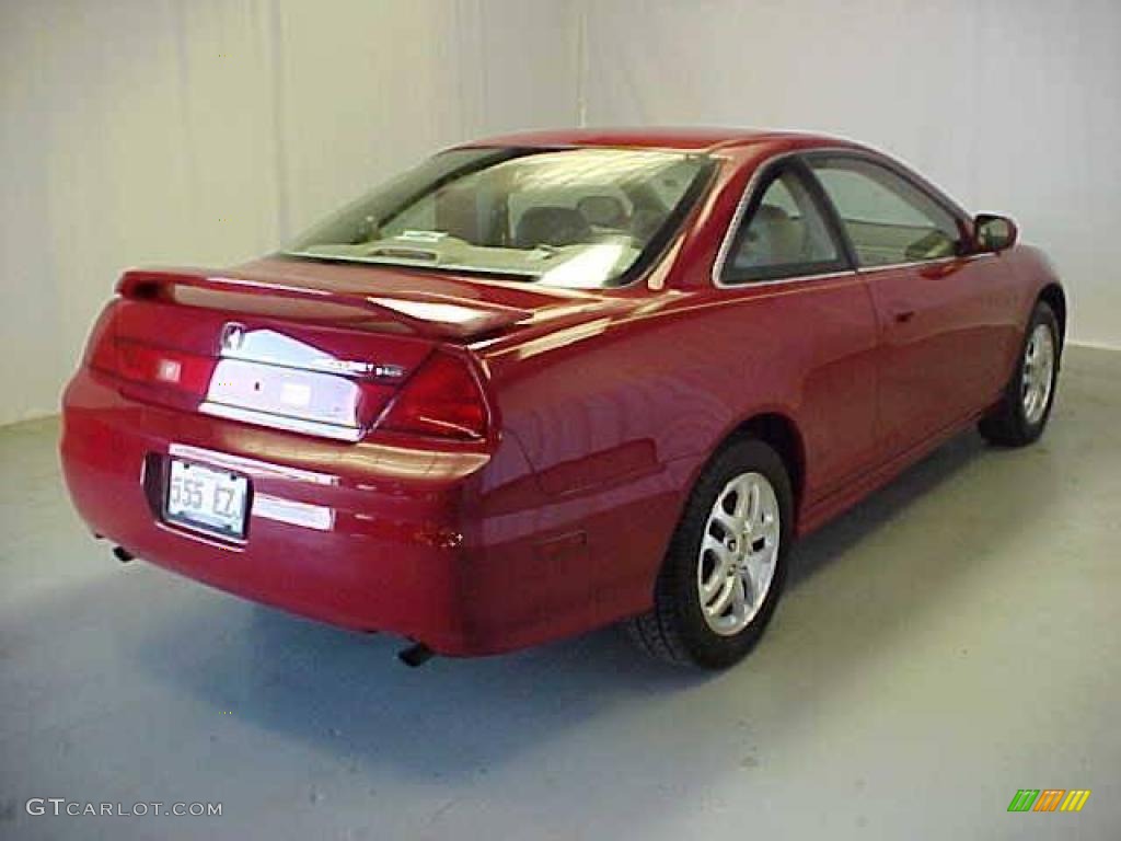 2001 Accord EX V6 Coupe - San Marino Red / Ivory photo #18