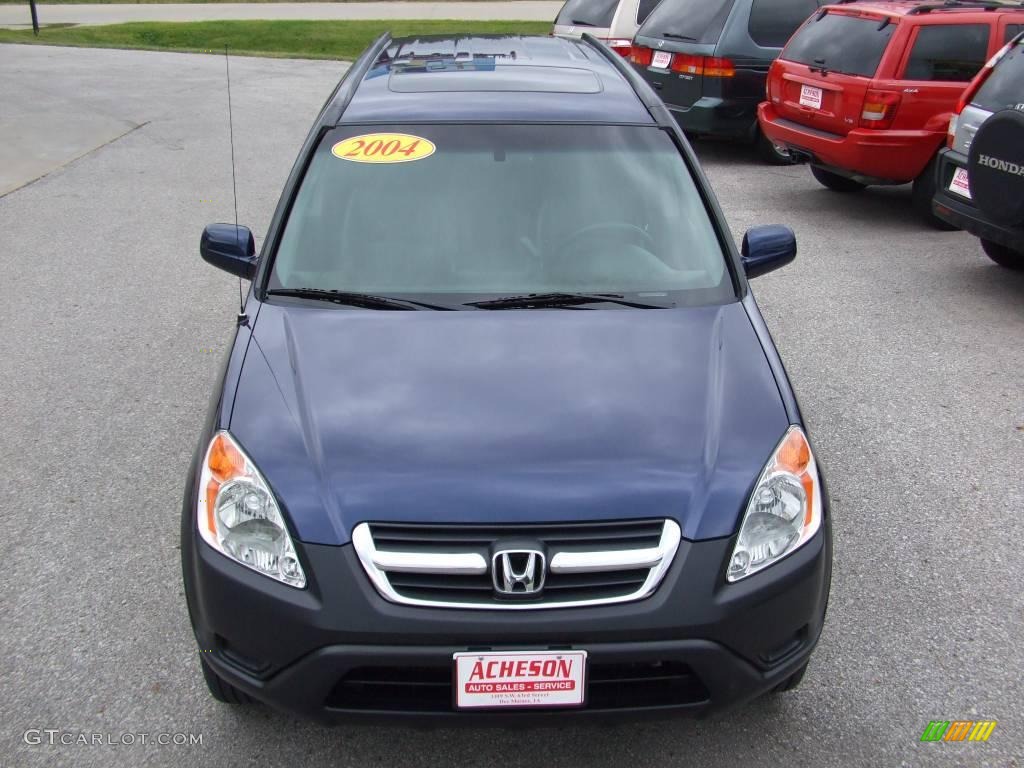 2004 CR-V EX 4WD - Eternal Blue Pearl / Black photo #10