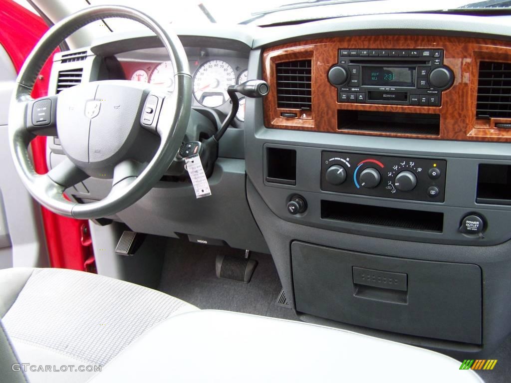 2006 Ram 1500 SLT Quad Cab - Flame Red / Medium Slate Gray photo #14