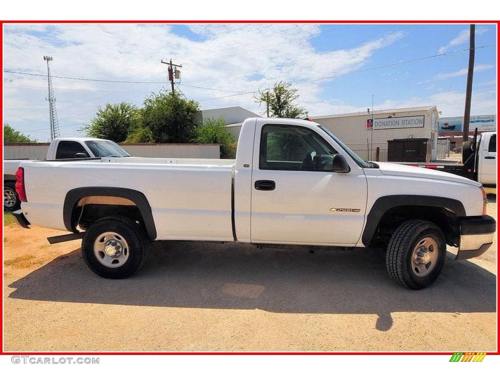 2003 Sierra 2500HD Regular Cab - Summit White / Neutral photo #7