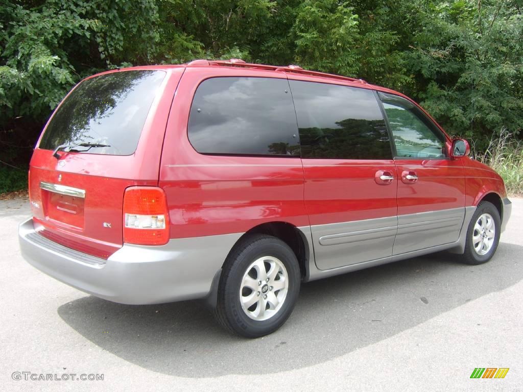 2005 Sedona EX - Ruby Red Metallic / Gray photo #10