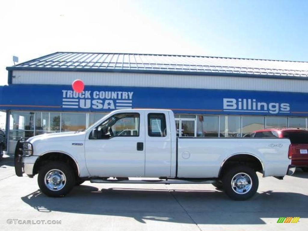 2006 F250 Super Duty XLT SuperCab 4x4 - Oxford White / Medium Flint photo #1