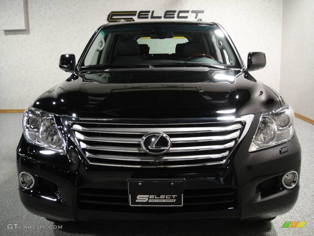 2008 LX 570 - Onyx Black / Dark Gray photo #2