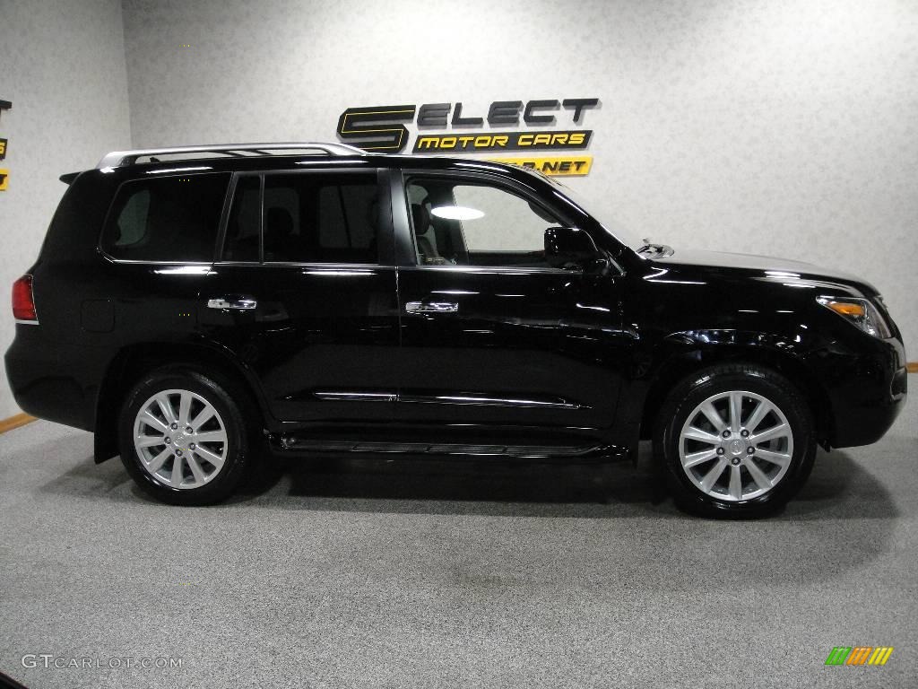 2008 LX 570 - Onyx Black / Dark Gray photo #4