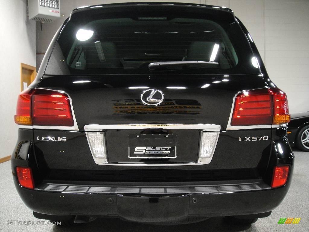 2008 LX 570 - Onyx Black / Dark Gray photo #5