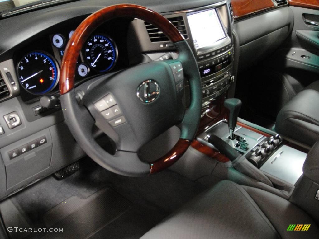 2008 LX 570 - Onyx Black / Dark Gray photo #10