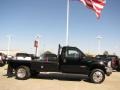 Black - F450 Super Duty XLT Regular Cab 4x4 Chassis Stake Truck Photo No. 4