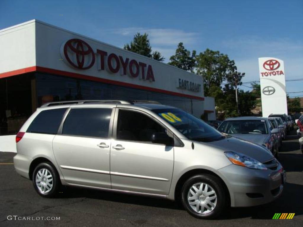 2008 Sienna LE - Silver Shadow Pearl / Stone photo #1