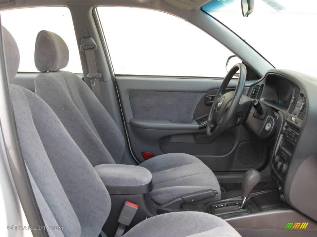 2004 Elantra GLS Sedan - Sterling Silver / Gray photo #5